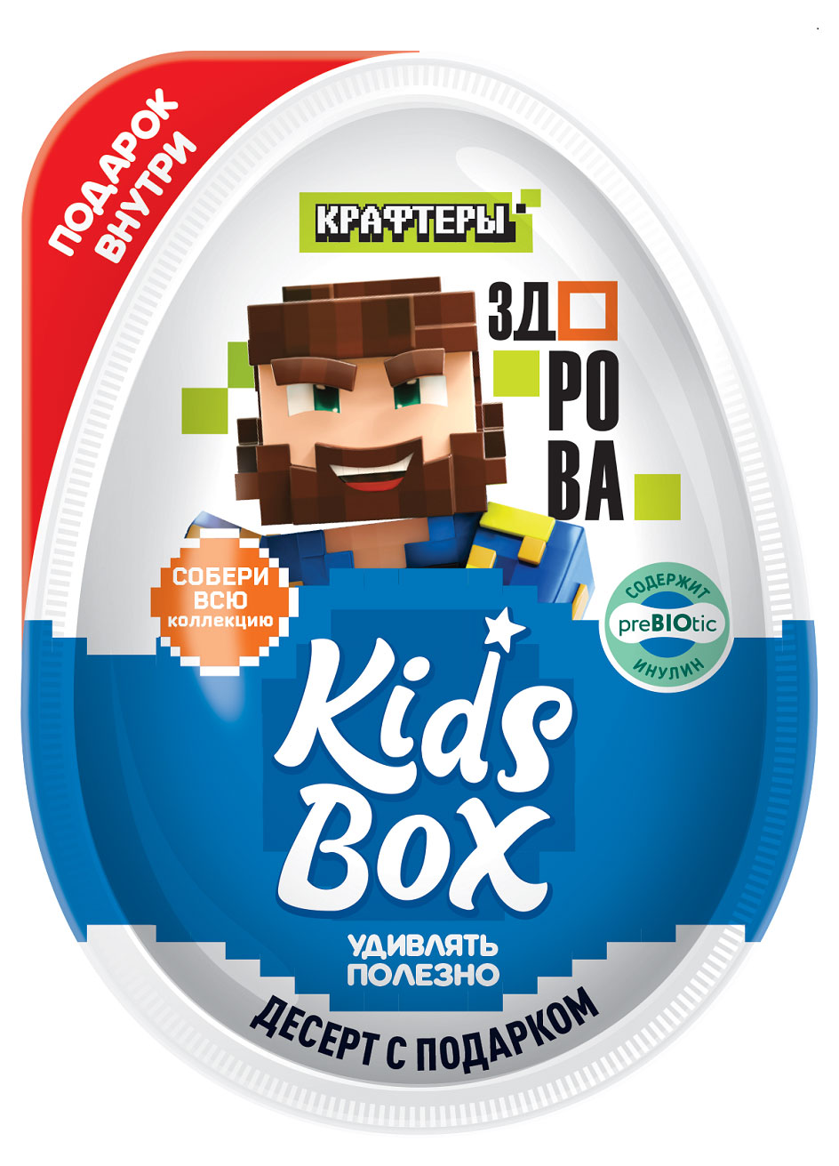

Яйцо-сюрприз Kids Box Крафтеры Десерт с подарком, 20 г в ассортименте