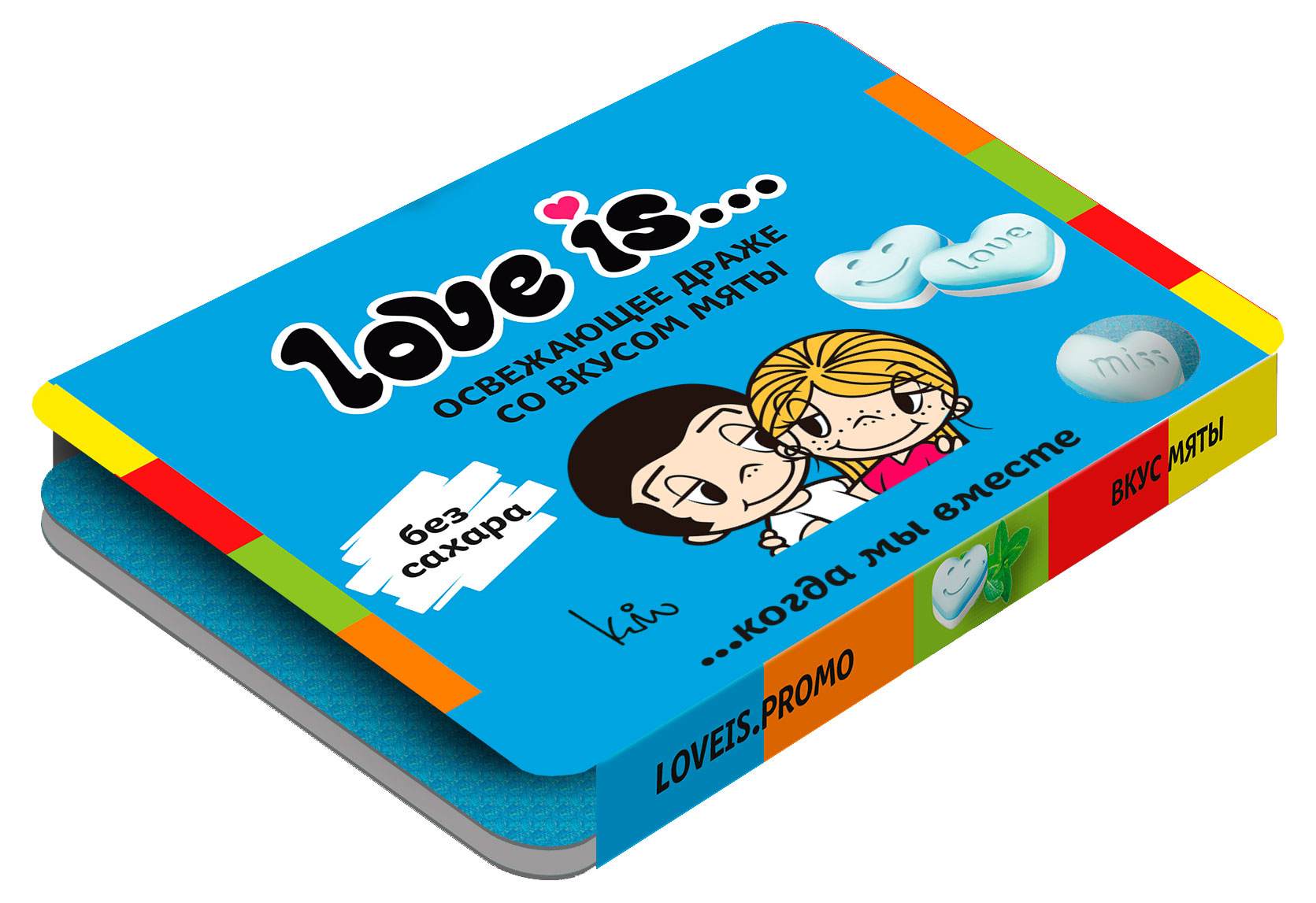 Изображение товара Конфеты освежающие Love Is со вкусом мяты без сахара 10,8 г драже