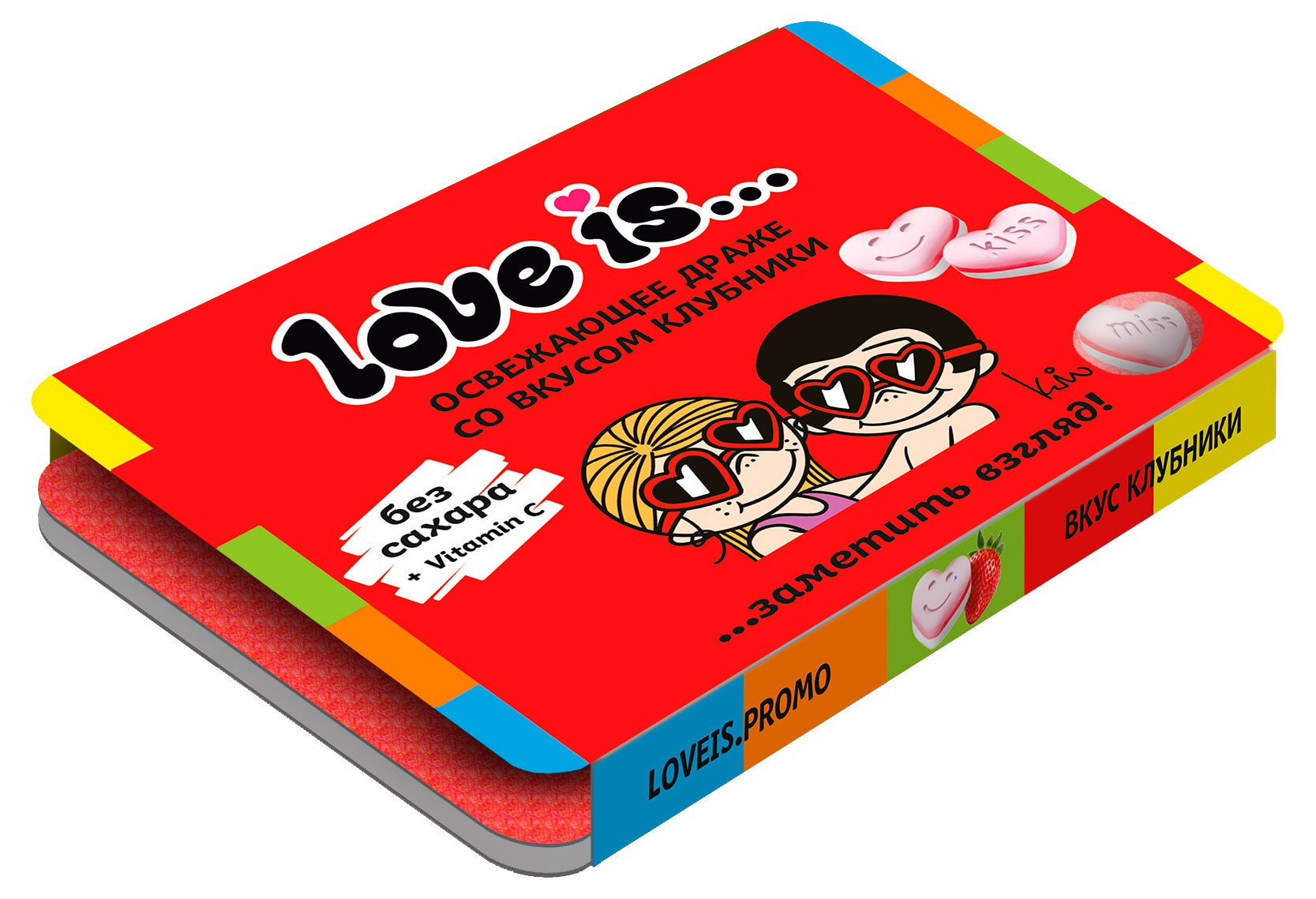 Изображение товара Конфеты Love Is без сахара со вкусом клубники и витамином C 10.8 г