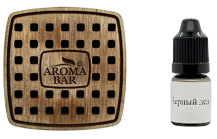 Изображение товара Ароматизатор на дефлектор Аромаквадрат + аромамасло Черный лед, 5 мл