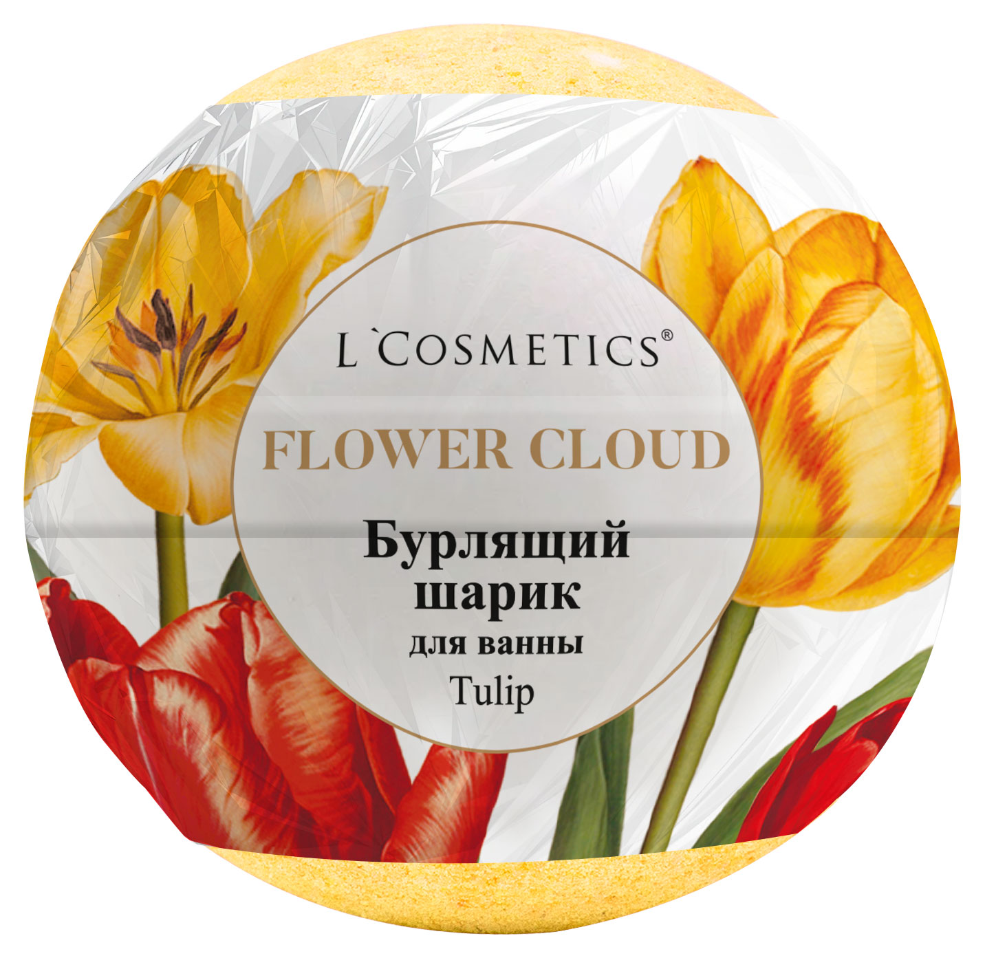 Изображение товара Шар бурлящий для ванны L'Cosmetics Flower Сloud тюльпаны, 160 г