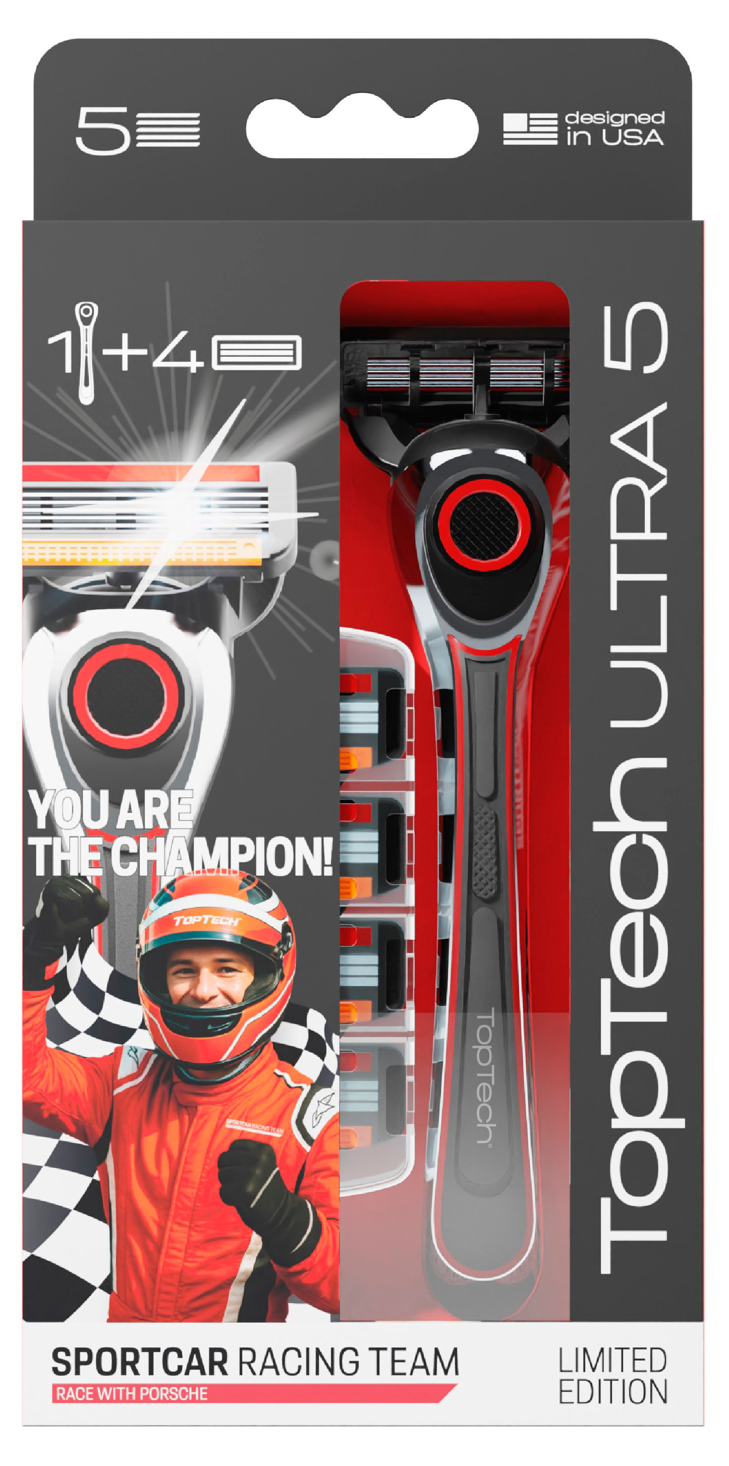 Изображение товара Бритва мужская TopTech Ultra 5 с 5 сменными кассетами