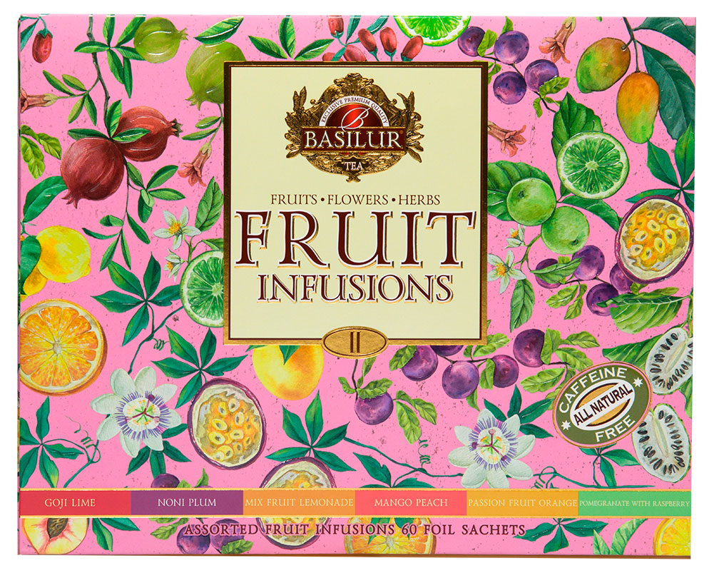 Изображение товара Basilur Чайное ассорти Fruit Infusions II Assorted в подарочной упаковке