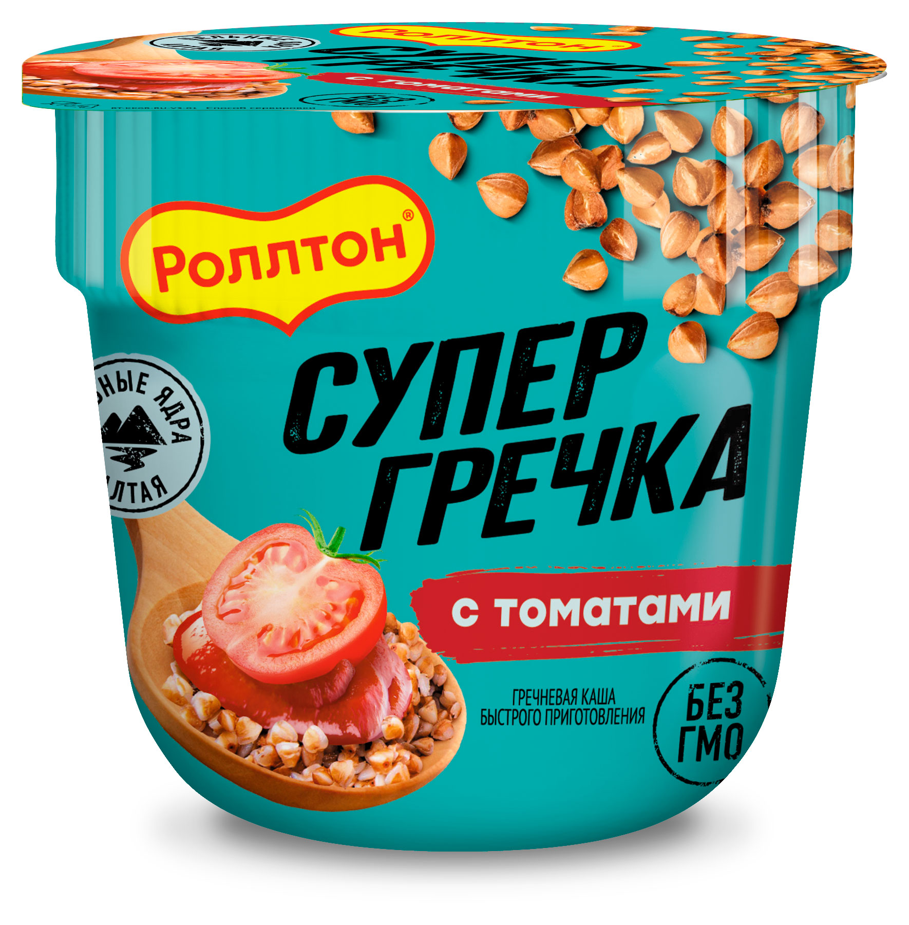 Изображение товара Каша гречневая быстрого приготовления «Роллтон» с томатами, 45 г