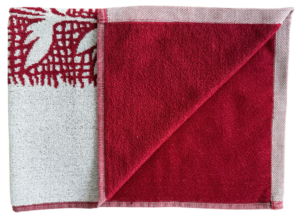 

Полотенце кухонное Речицкий текстиль Лаврик хлопок бордо, 50х70 см