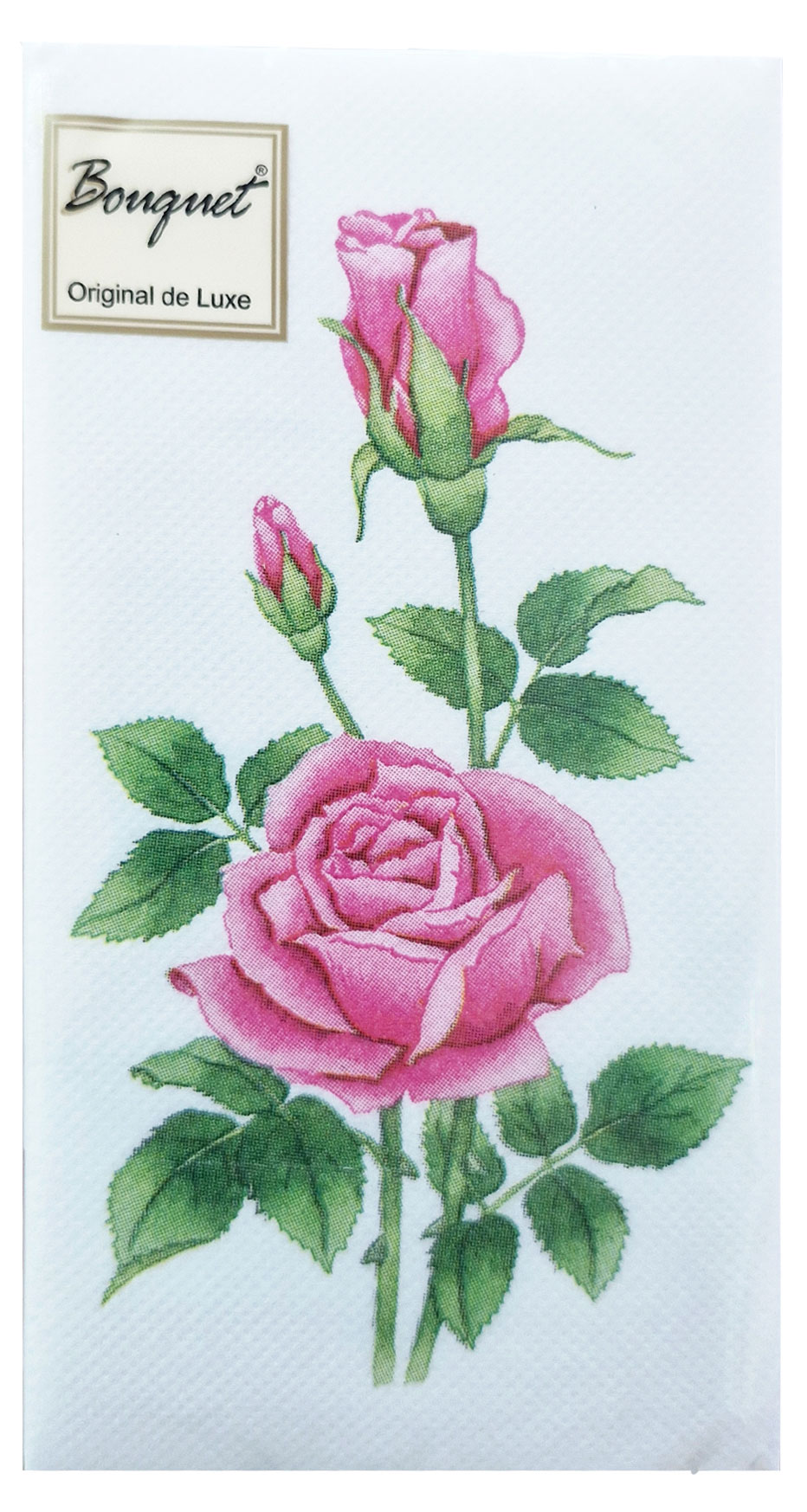 

Салфетки бумажные Bouquet Роза 2 слоя 33х33 см, 20 л