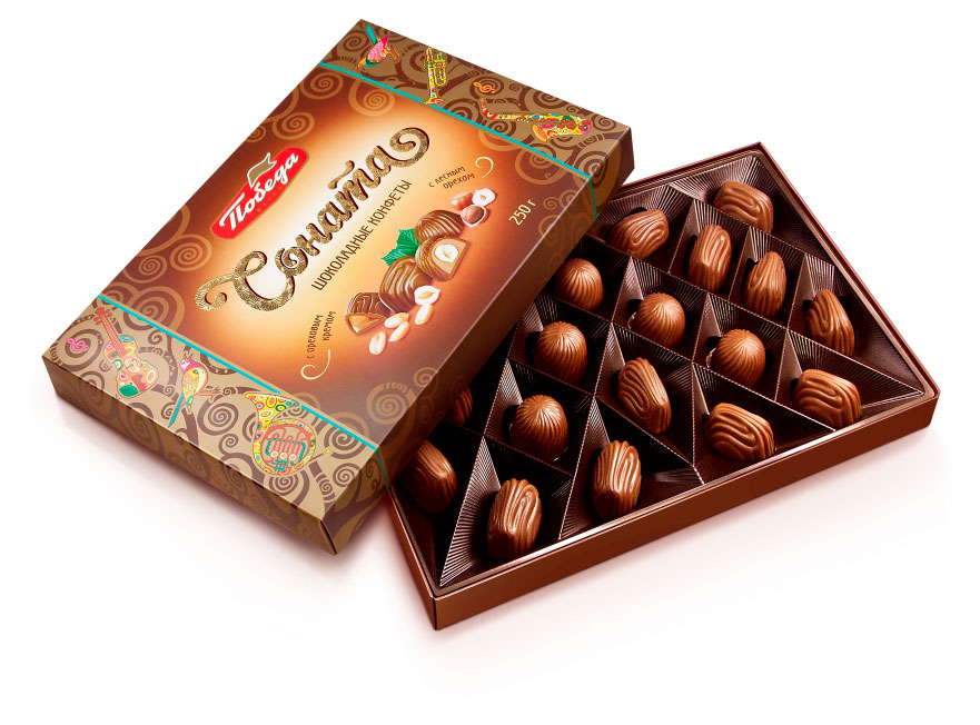 

Конфеты шоколадные Победа вкуса Соната, 250 г