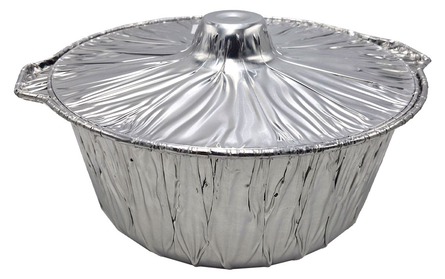 Изображение товара Форма для запекания Кастрюля алюминиевая одноразовая с крышкой, 29 х 11 см