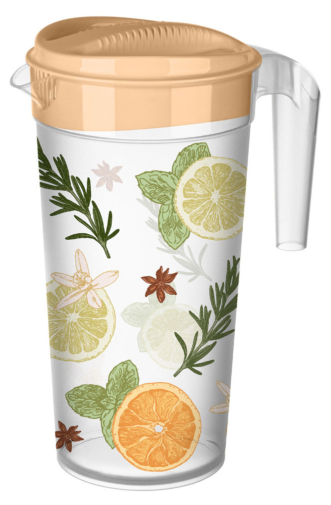 Изображение товара Кувшин Phibo с крышкой и декором, 1,5 л