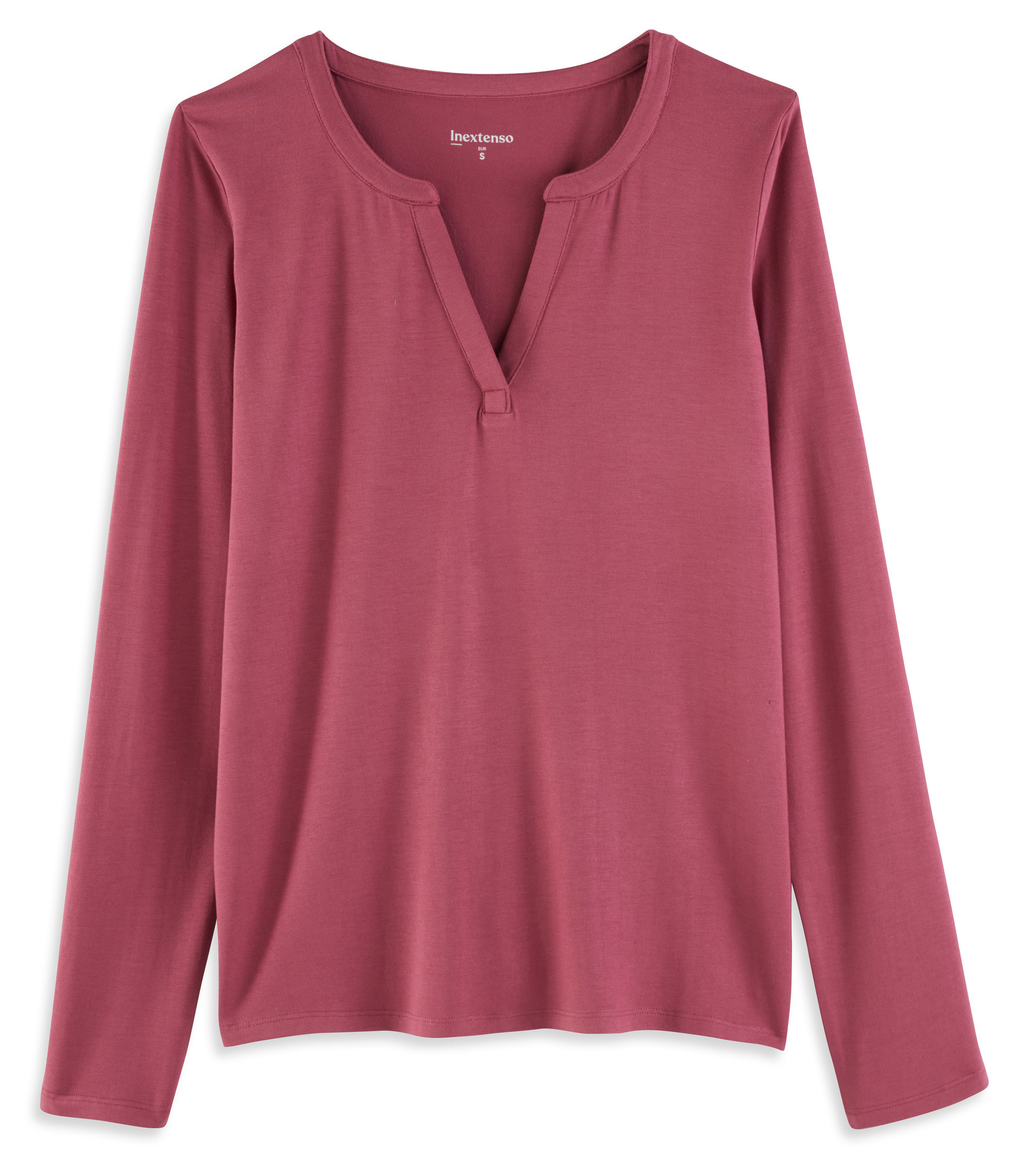 Изображение товара Футболка женская InExtenso с длинным рукавом красная, р. XS-XXL