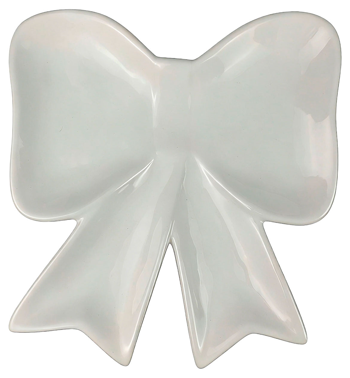 Изображение товара Блюдо Бантик белый, 21 см