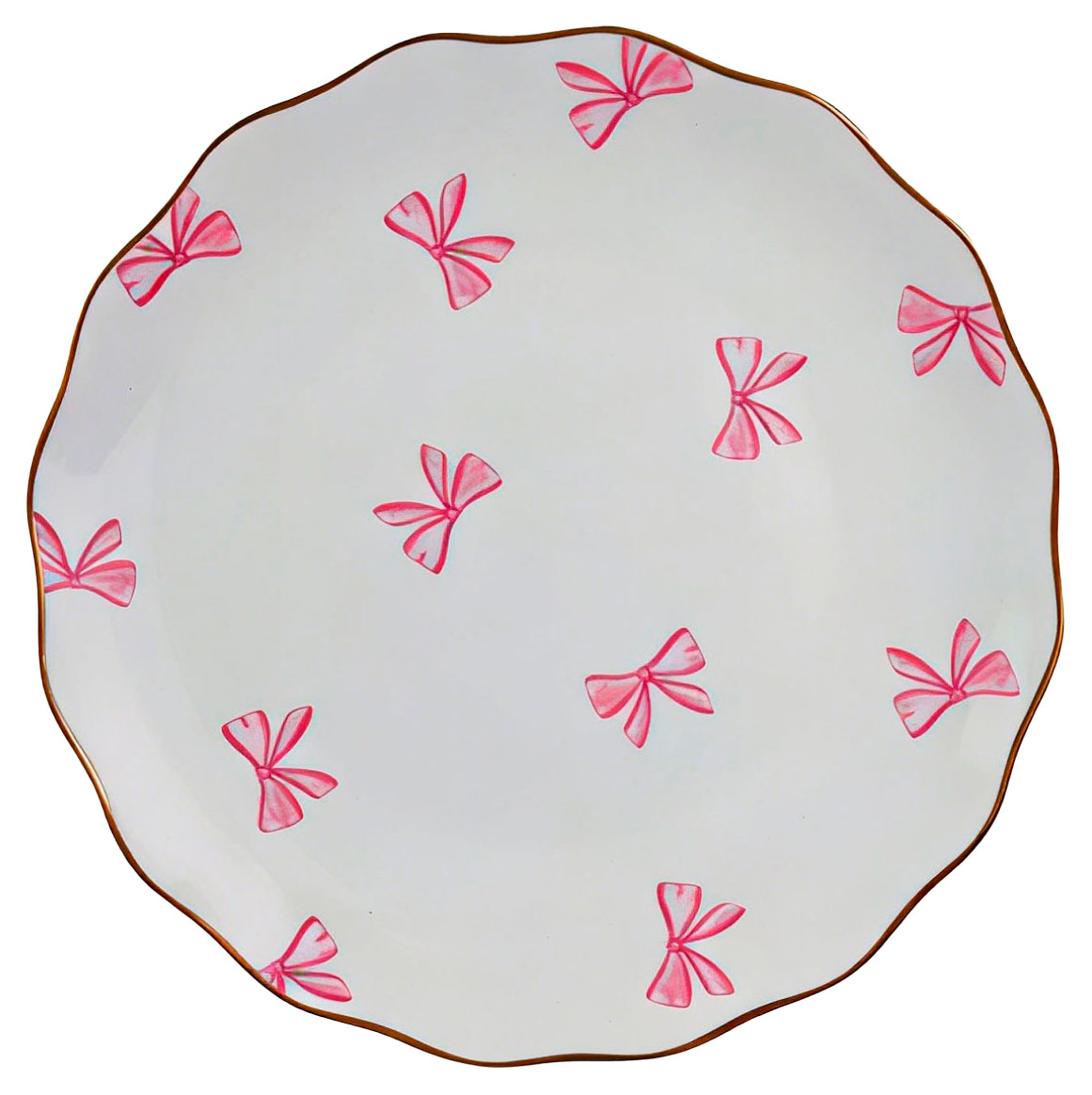 

Тарелка десертная Бантики мини, 21 см