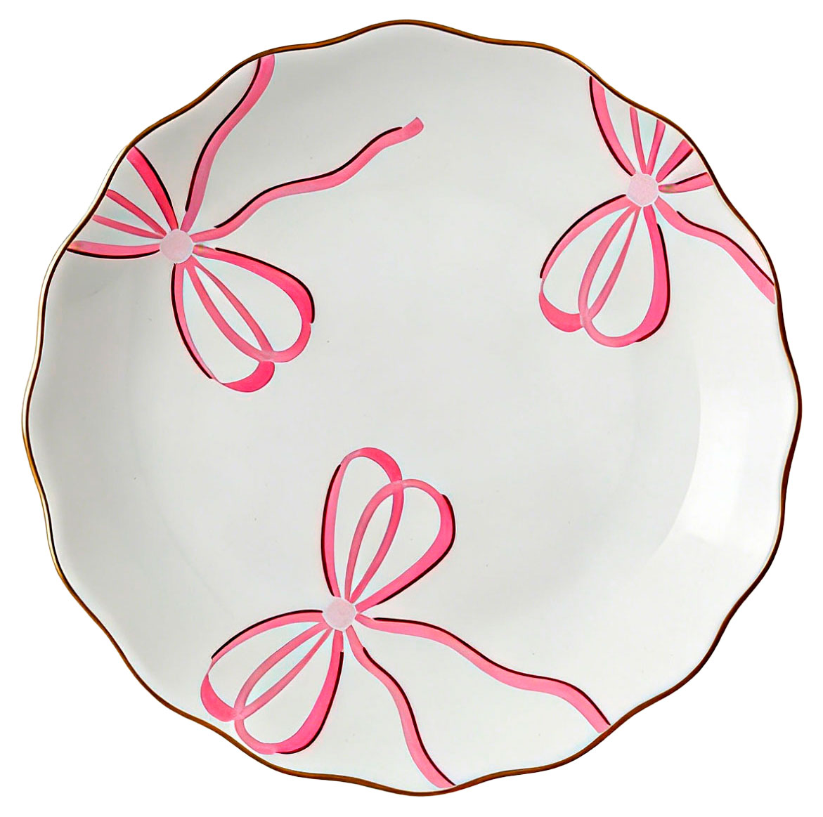 

Тарелка десертная Бантики крупные, 21 см