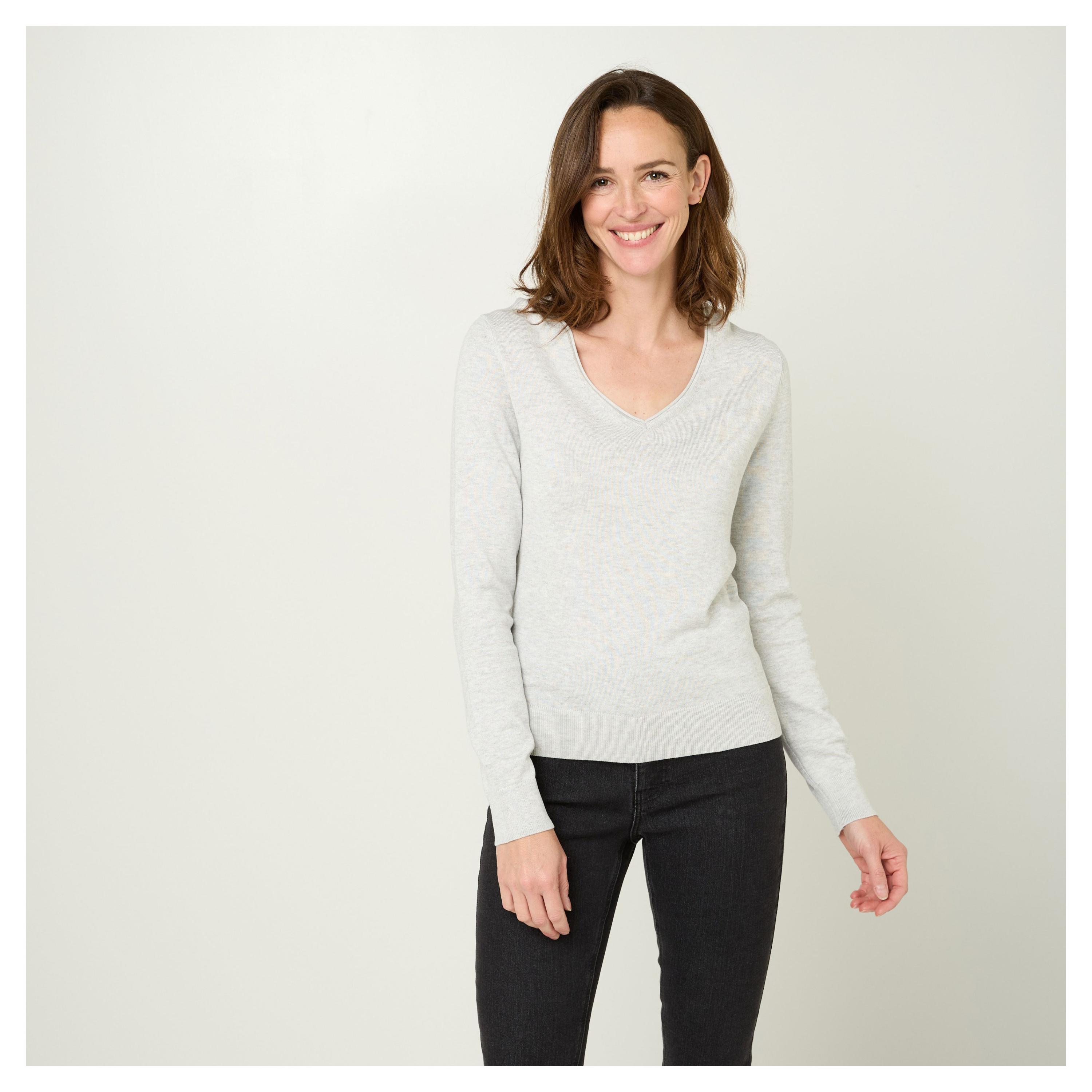 Изображение товара Пуловер InExtenso PUL0001 Повседневный светло-серый