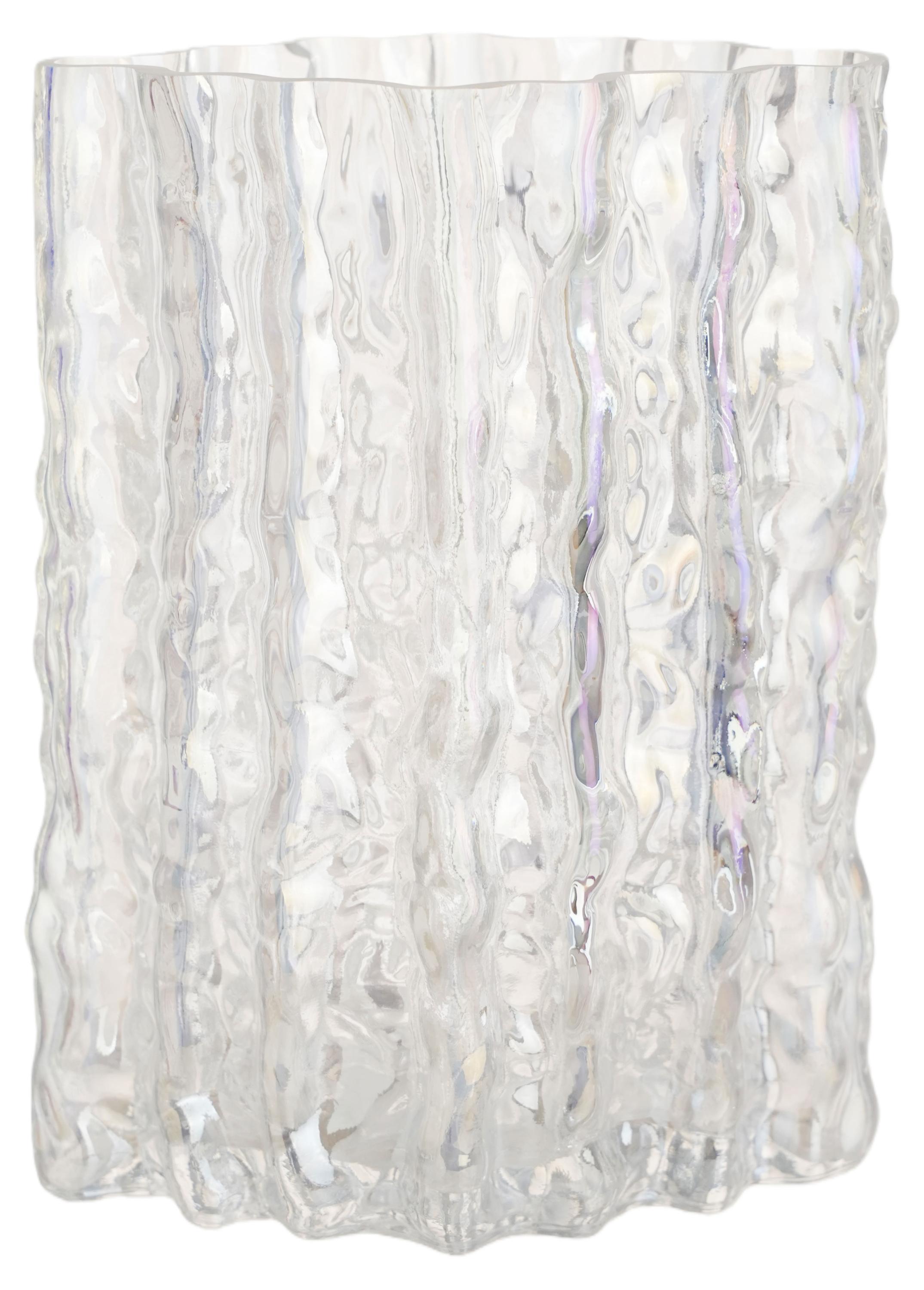 

Ваза Actuel Лед стеклянная белая, 21 см