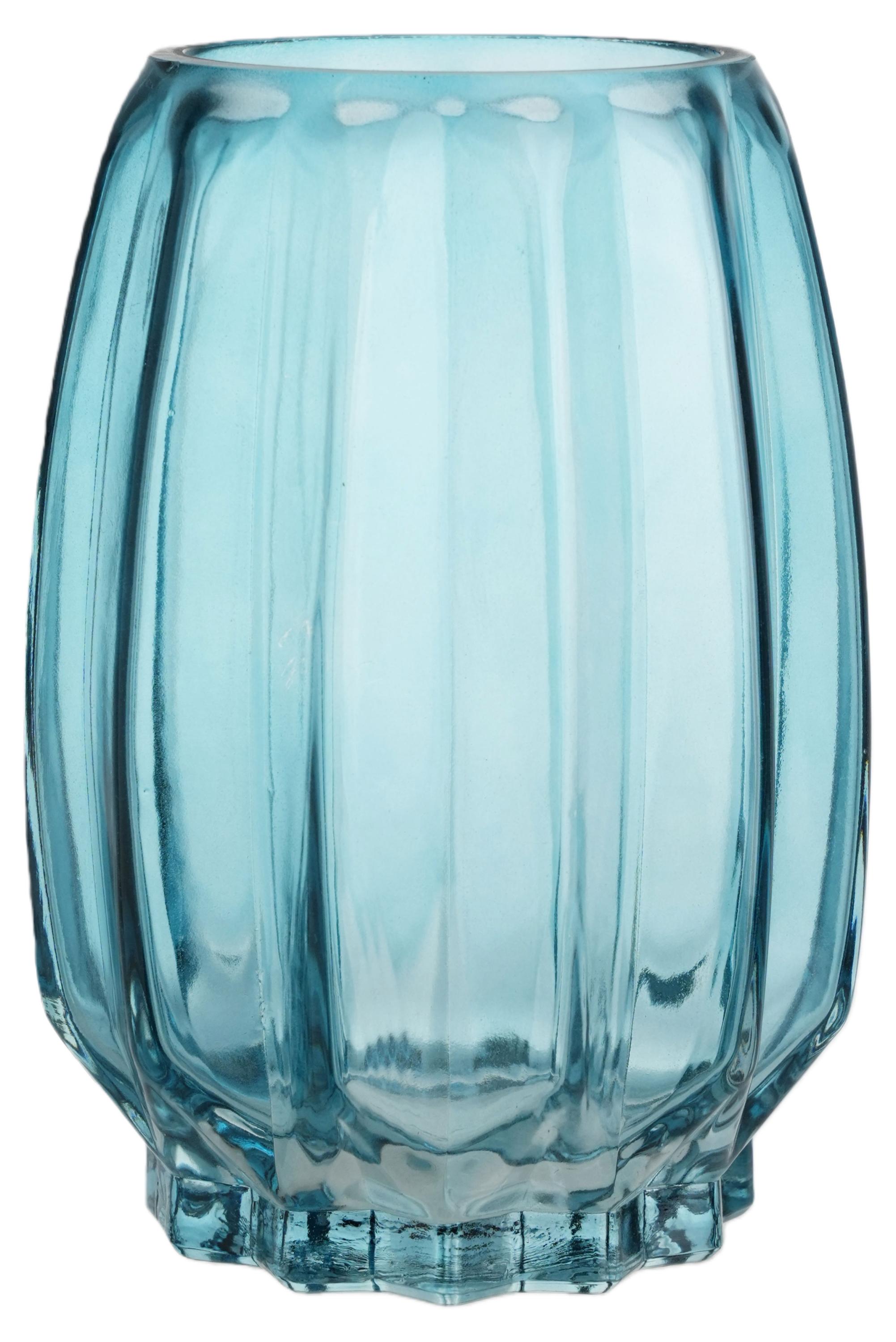 

Ваза Actuel Синяя дымка стеклянная, 19,5 см