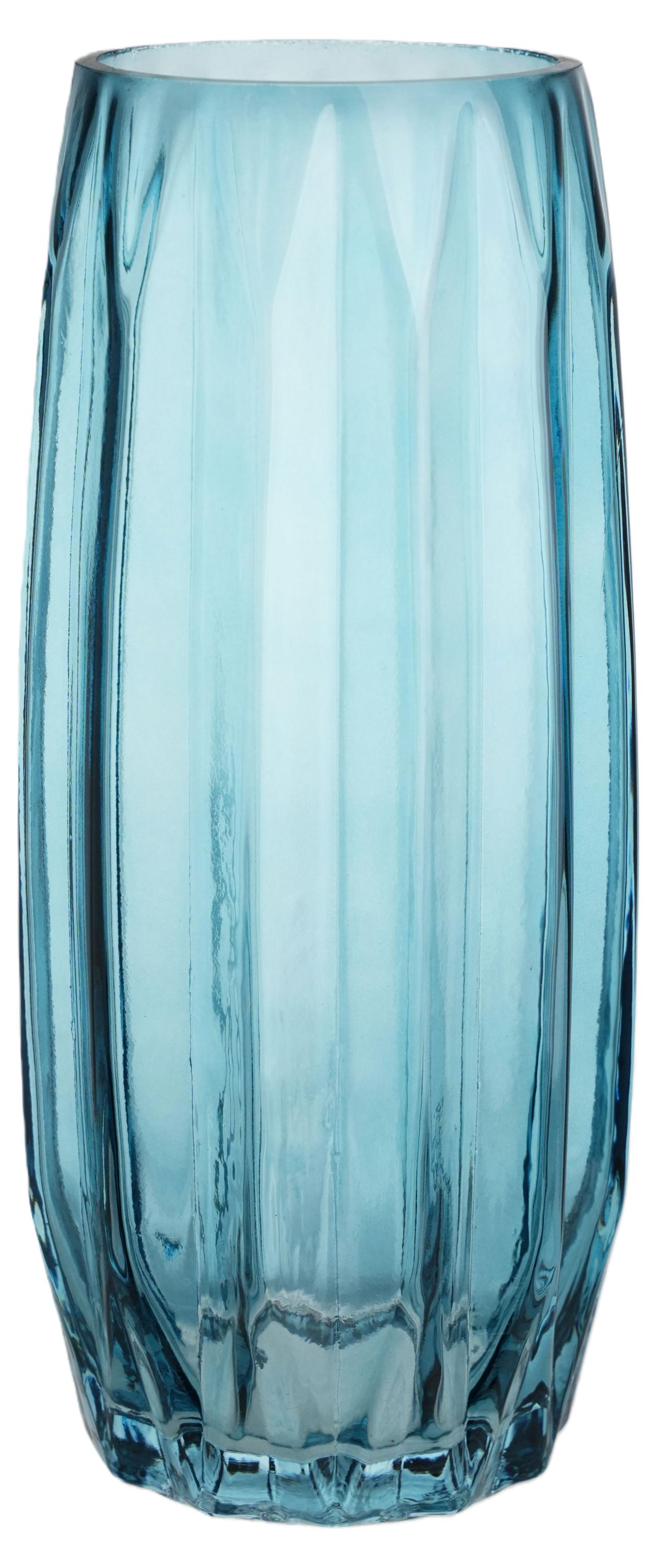 

Ваза Actuel Синяя дымка стеклянная, 28 см