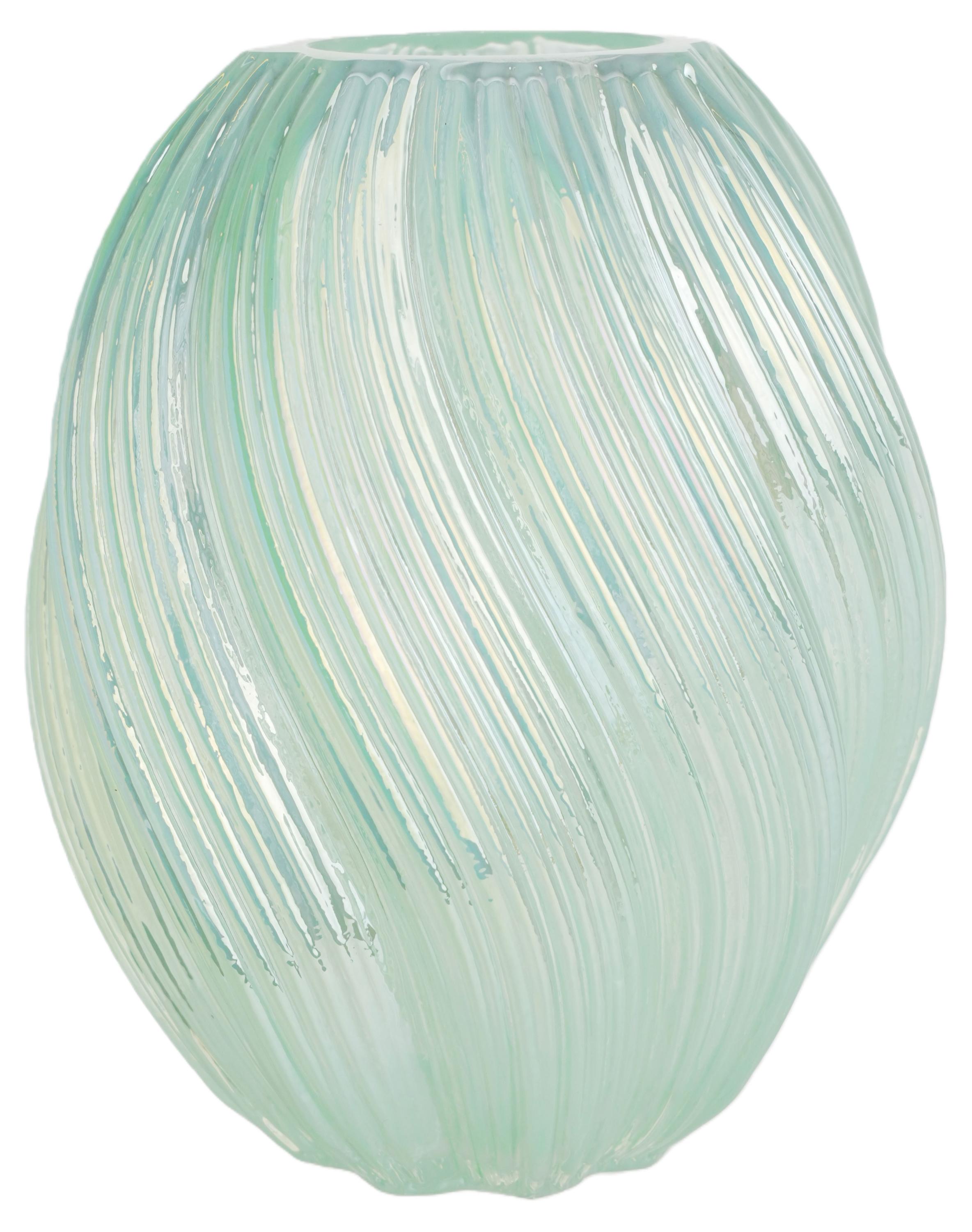 

Ваза Actuel Изгиб стеклянная зеленая, 20 см