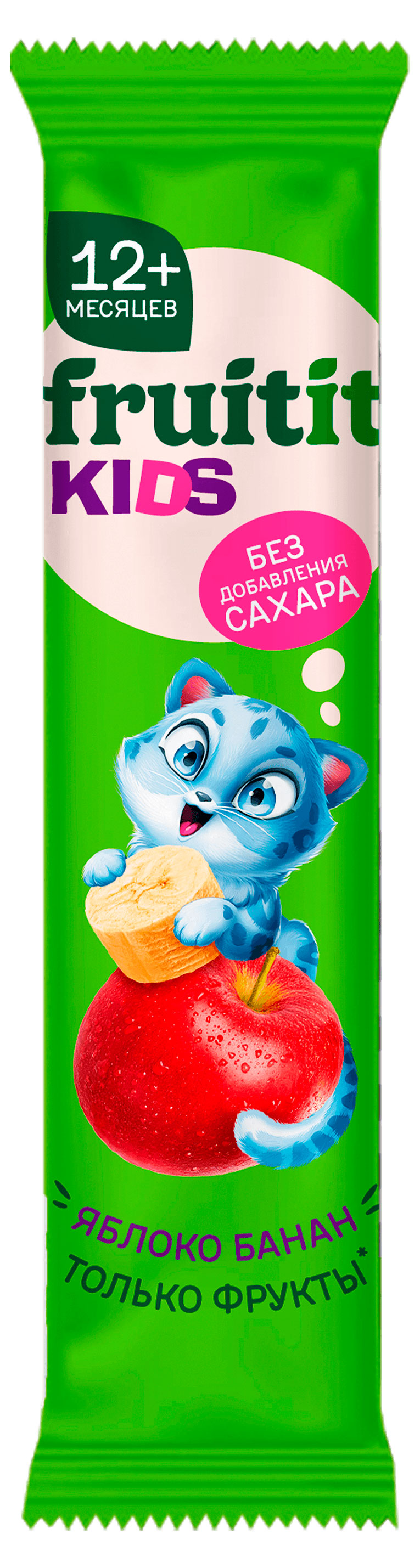 

Фруктовая лента Fruit It яблоко банан без добавления сахара, 15 г