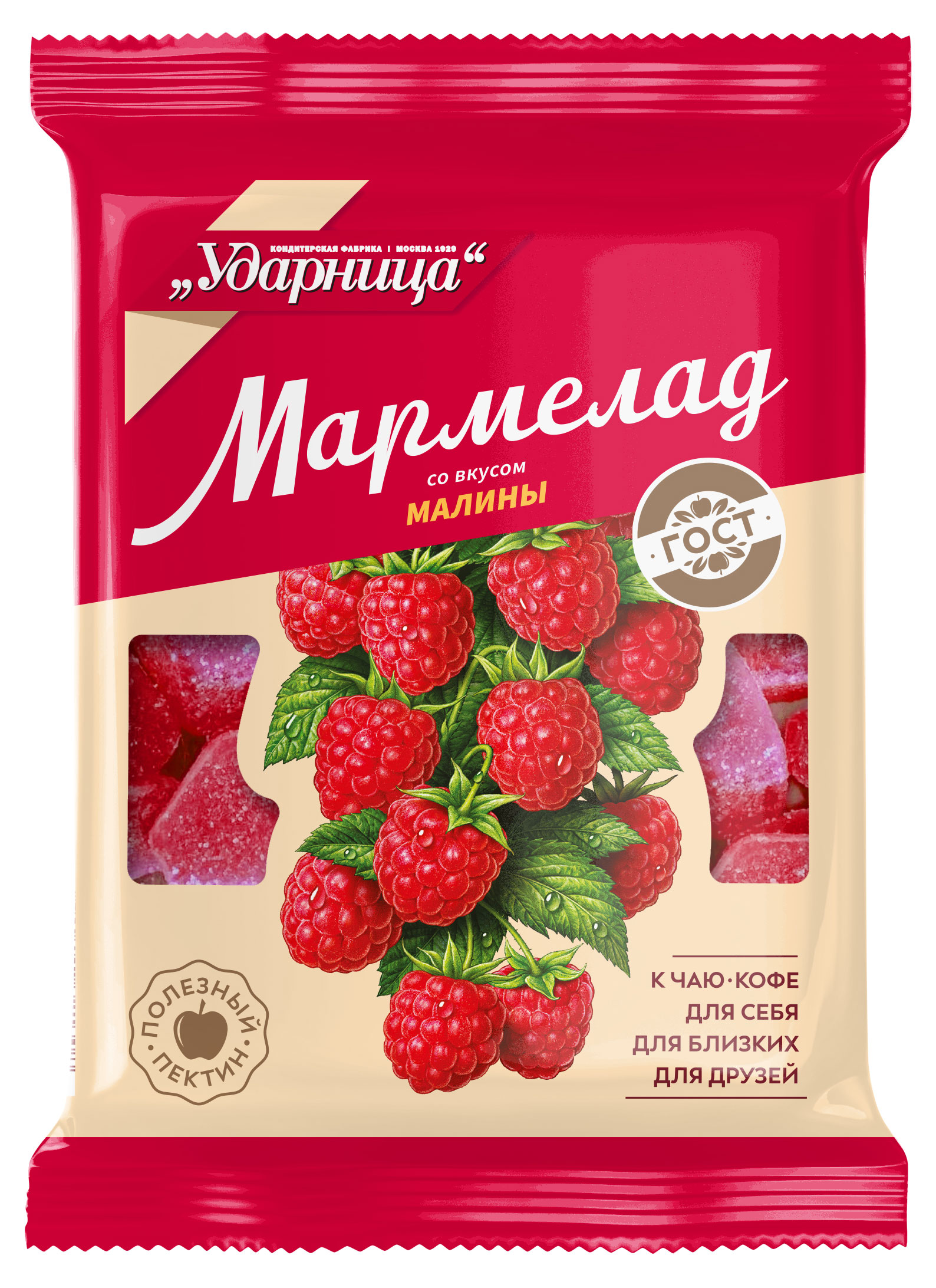 

Мармелад Ударница со вкусом Малины, 275 г