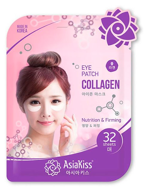 Изображение товара Патчи для области вокруг глаз AsiaKiss с коллагеном Корея, 32 шт