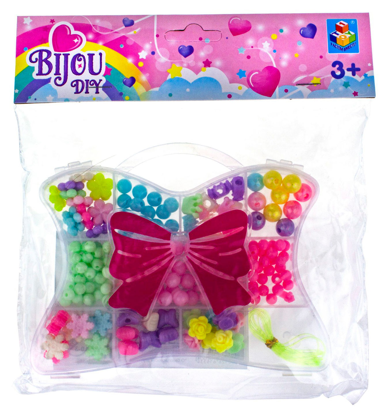 

Набор для творчества 1TOY Bijou Diy Сумочка, 190 бусин