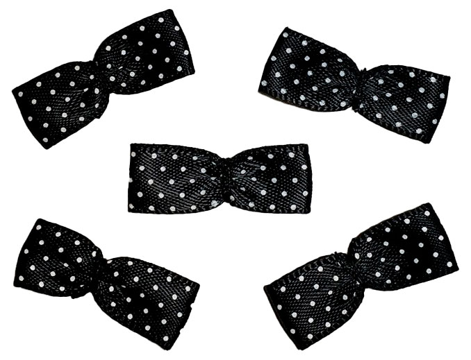 

Бантики пришивные RTO из ленты 24х10 мм, 5 шт в ассортименте