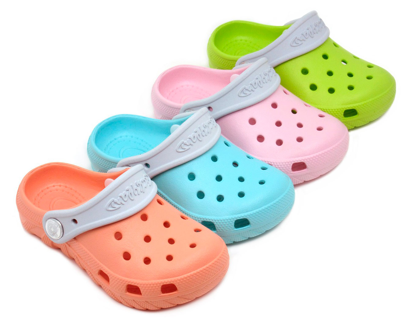 

Сабо детские LuckyLand салатовый/оранжевый/розовый/голубой, р. 24-29 в ассортименте