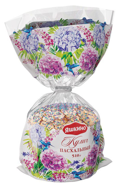 Изображение товара Кулич «Яшкино» Пасхальный глазированный, 510 г