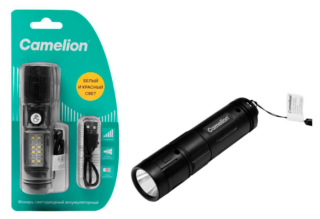 

Фонарь светодиодный аккумуляторный Camelion LED29361