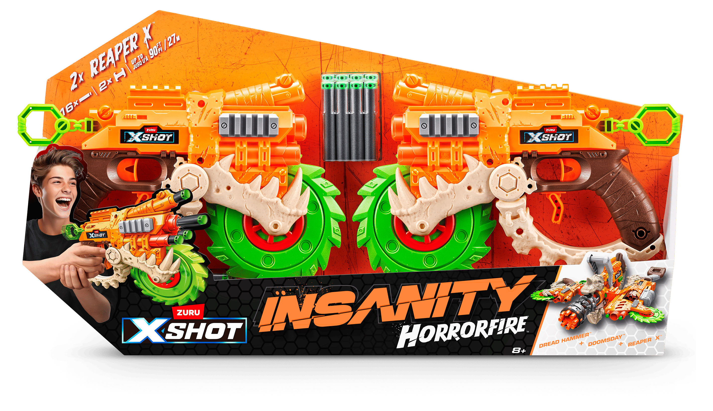 

Набор игровой ZURU X-Shot INSANITY Хоррорфайр Рипер Х ДУО