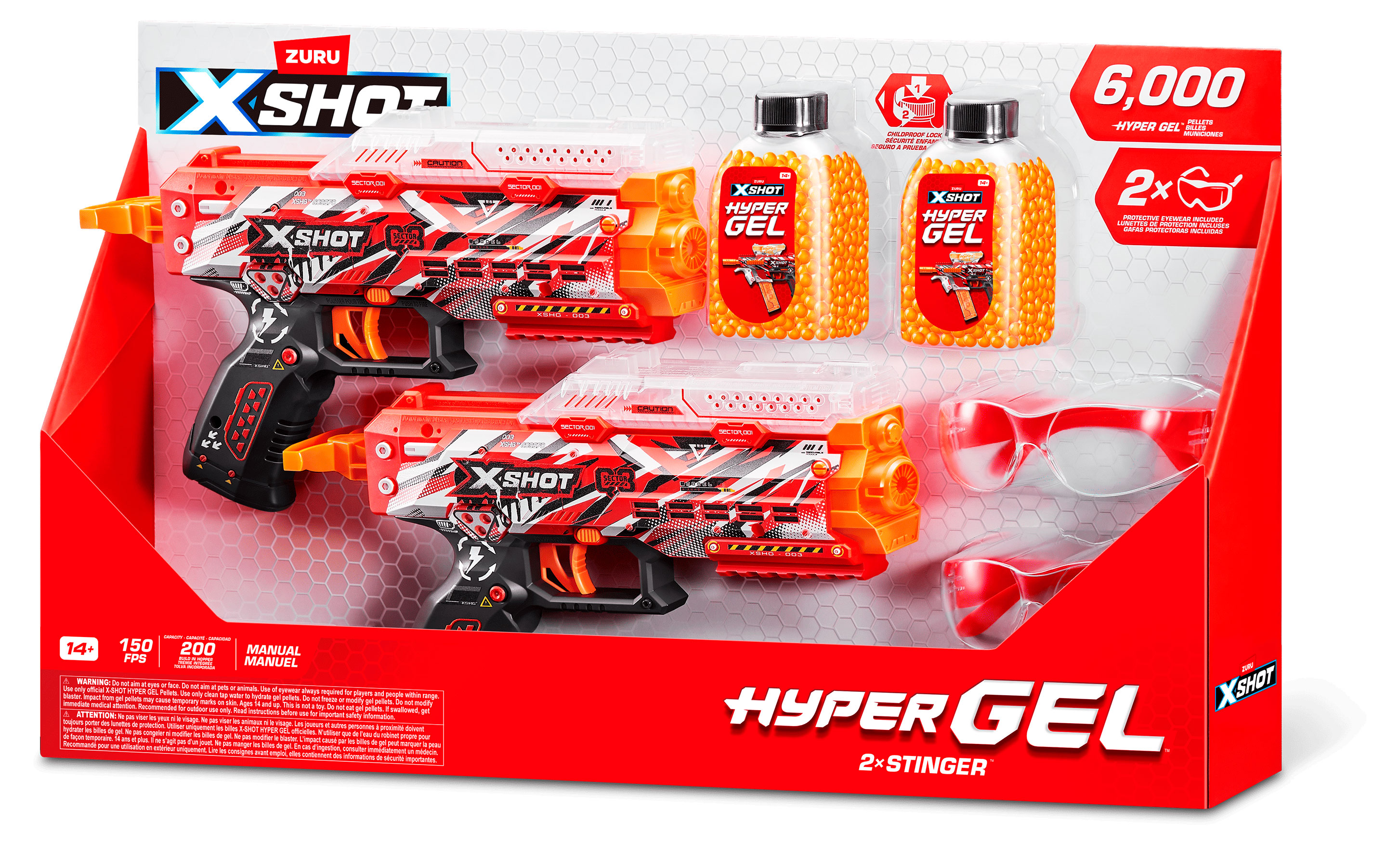 

Набор игровой ZURU X-Shot HYPERGEL Стингер ДУО