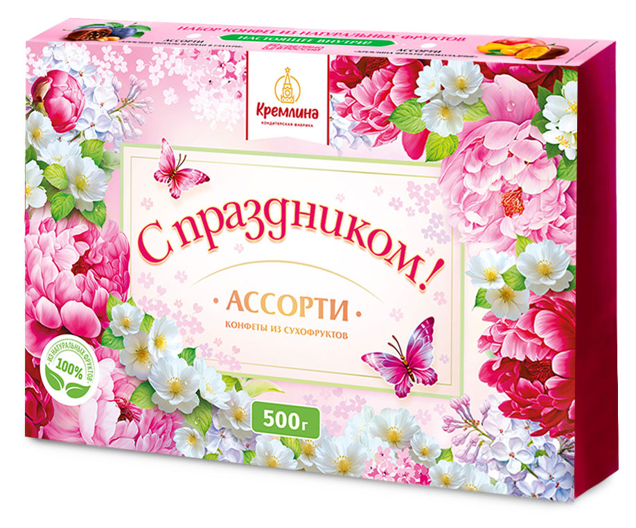 

Конфеты из сухофруктов Кремлина Ассорти, 500 г