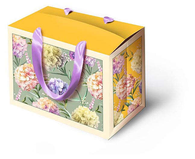 

Сумка-коробка Арт & Дизайн складная средняя, 27х20х13 см в ассортименте