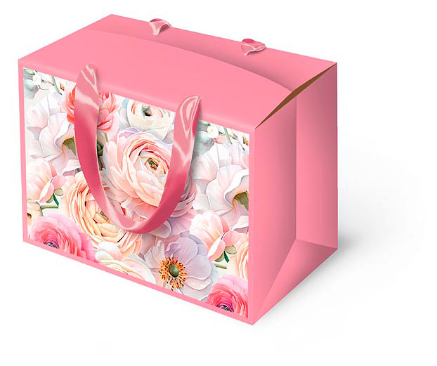 Изображение товара Сумка-коробка «Арт & Дизайн» складная малая, 23х16х11 см в ассортименте