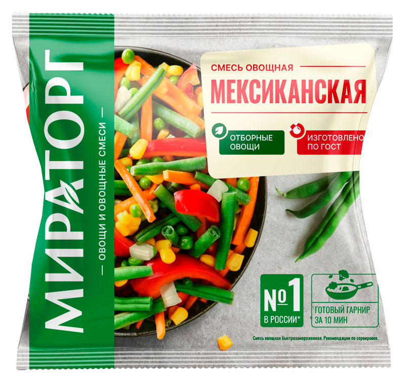 

Смесь овощная Мираторг Мексиканская замороженная, 400 г