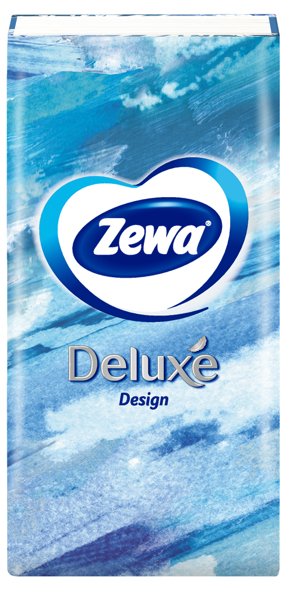 Изображение товара Платочки бумажные носовые Zewa Deluxe Design, 3 слоя, 1 шт