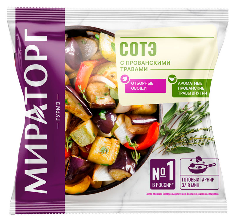 

Овощная смесь Мираторг Сотэ с прованскими травами замороженная, 400 г