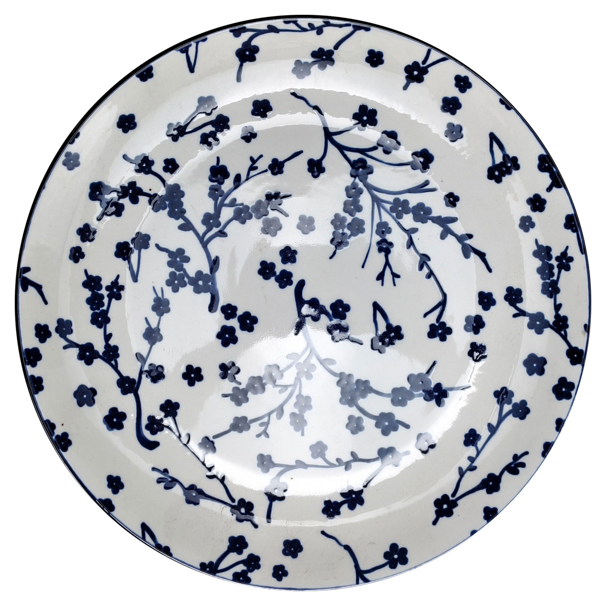 

Тарелка обеденная Синие цветы, 27 см