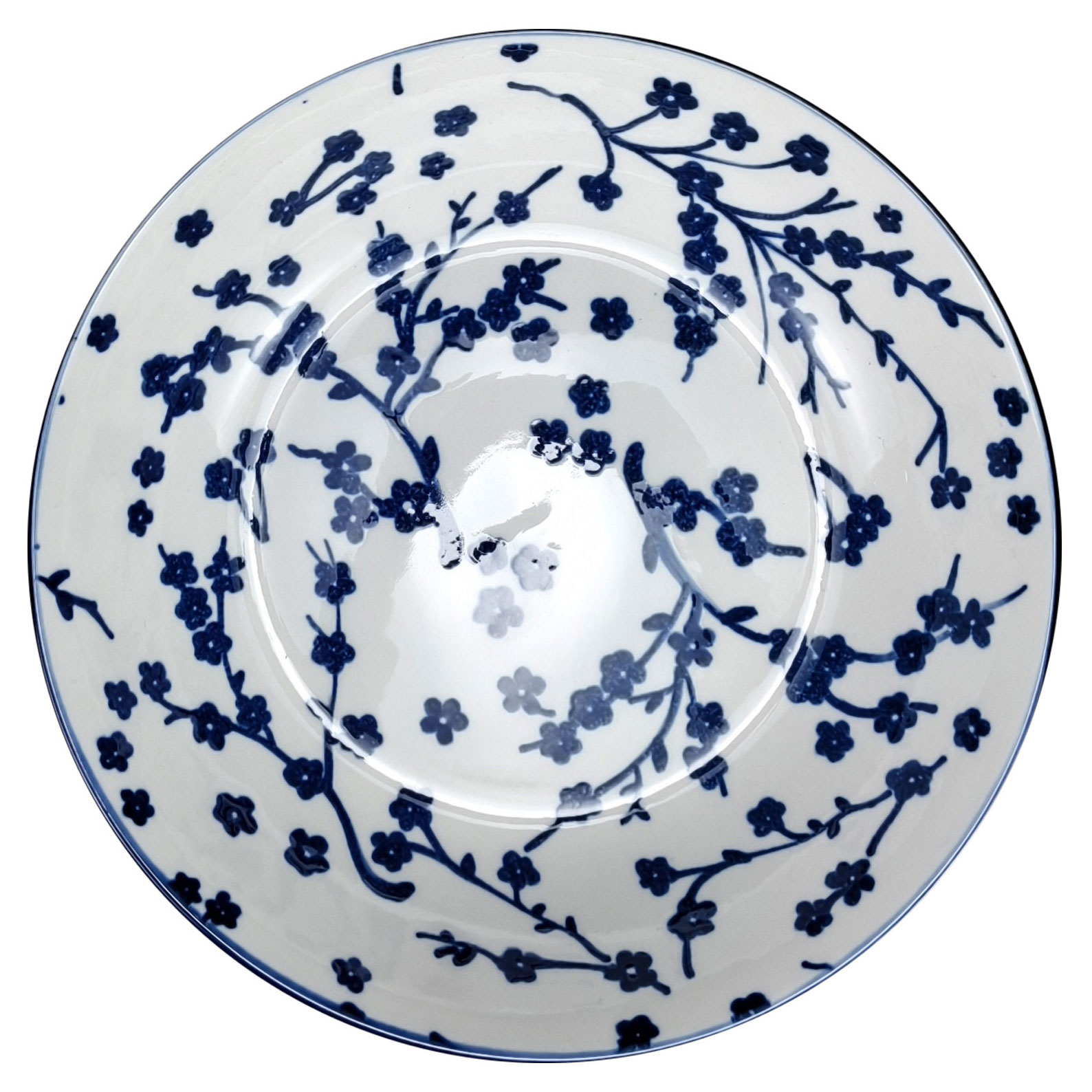 

Тарелка десертная Синие цветы, 19 см