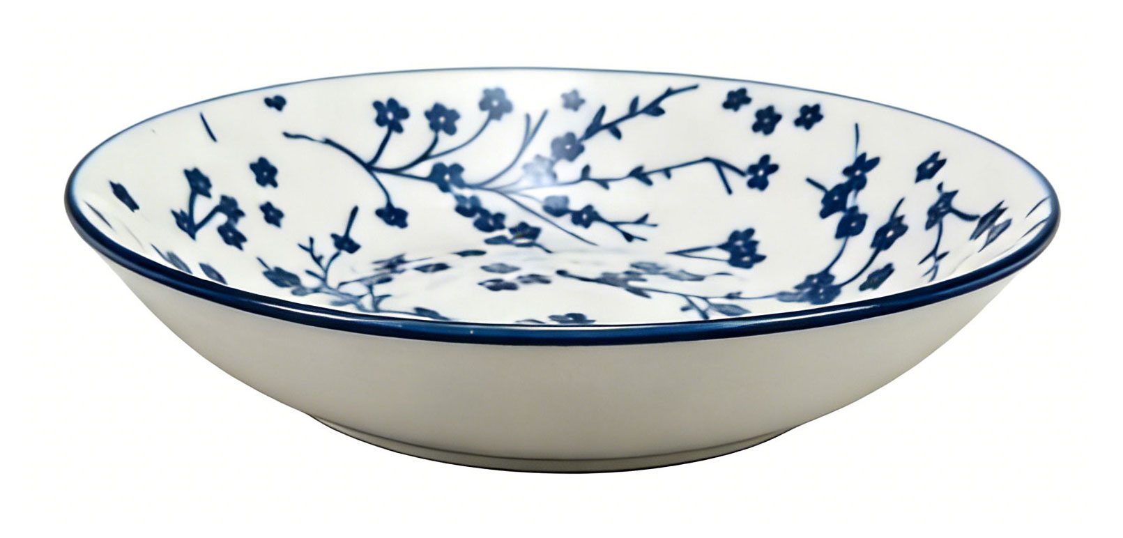 

Тарелка суповая Синие цветы, 20 см