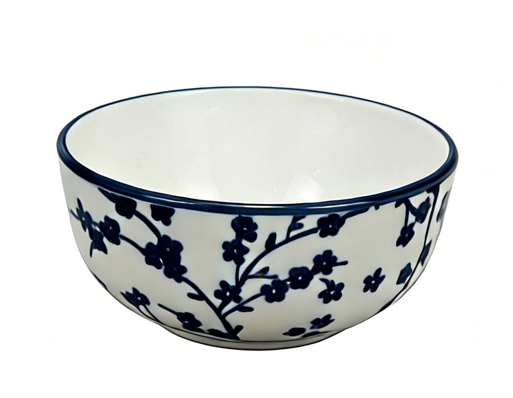 

Салатник Синие цветы 13,5x7 см, 500 мл