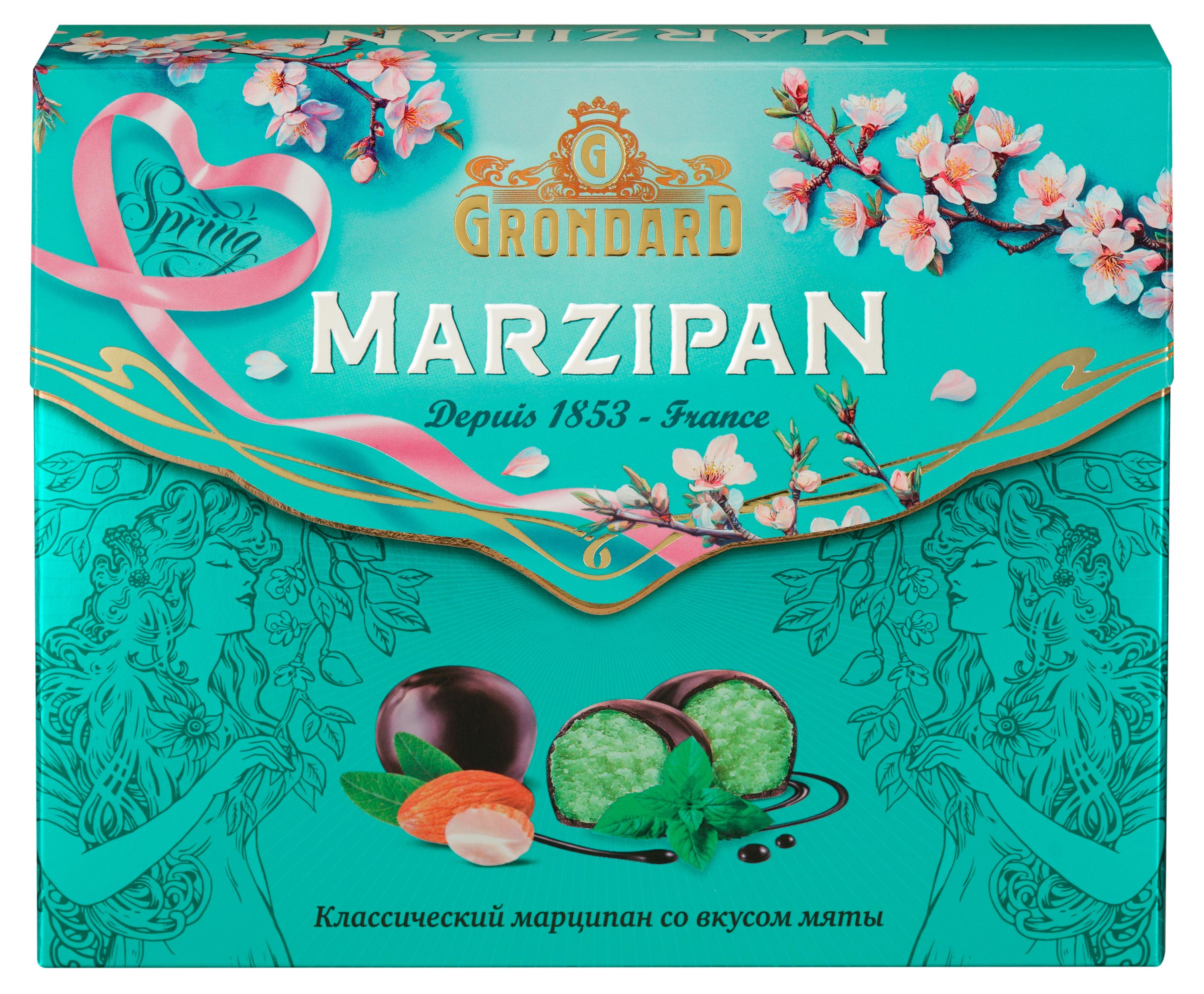 

Конфеты глазированные GRONDARD Марципановые со вкусом мяты, 126 г