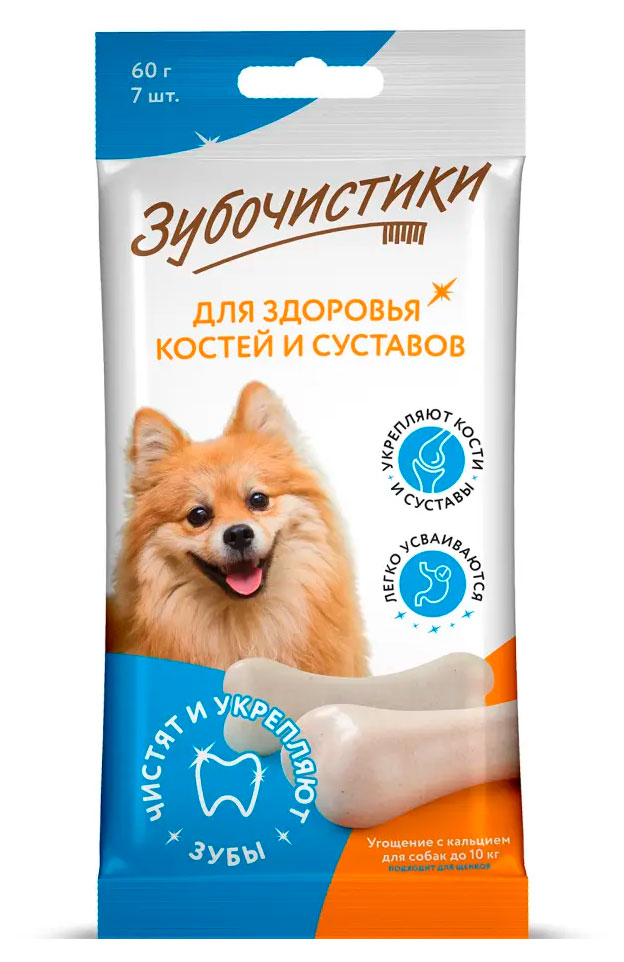 Изображение товара Лакомство для собак Зубочистики с кальцием для мелких пород 60 г