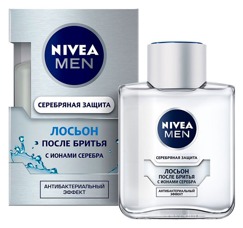 

Лосьон после бритья NIVEA MEN Серебряная защита с ионами серебра и антибактериальным эффектом Германия, 100 мл