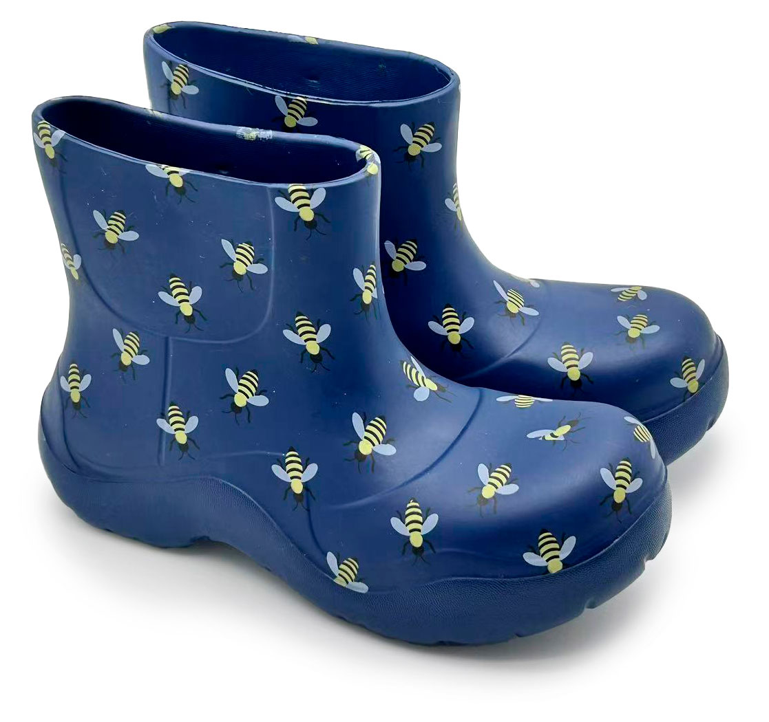 

Полусапоги женские InExtenso синие с пчелами, р. 36/37-40/41