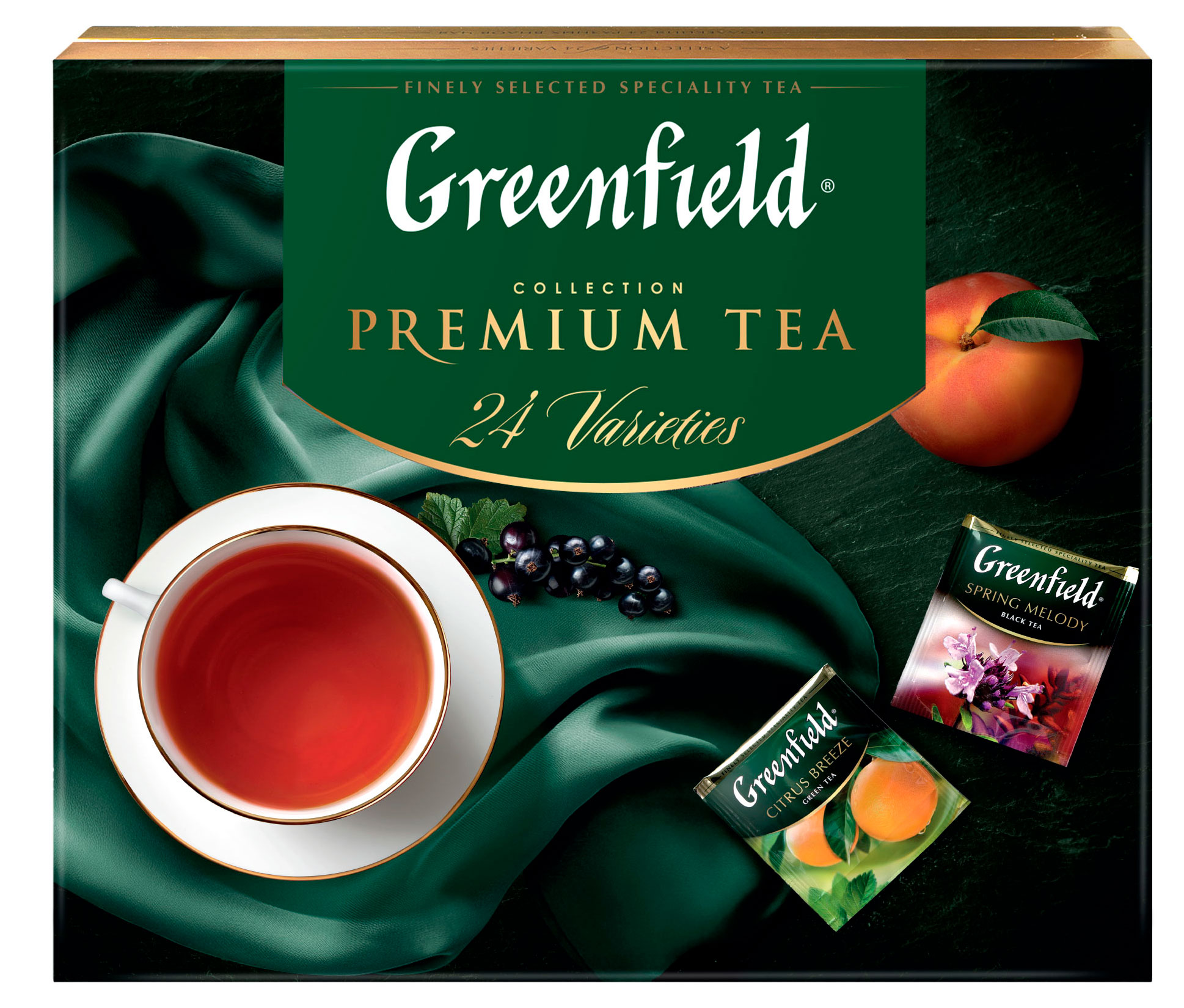 Изображение товара Набор чая Greenfield Premium 24 вида, 96 пакетиков, ассорти фруктово-ягодных сортов