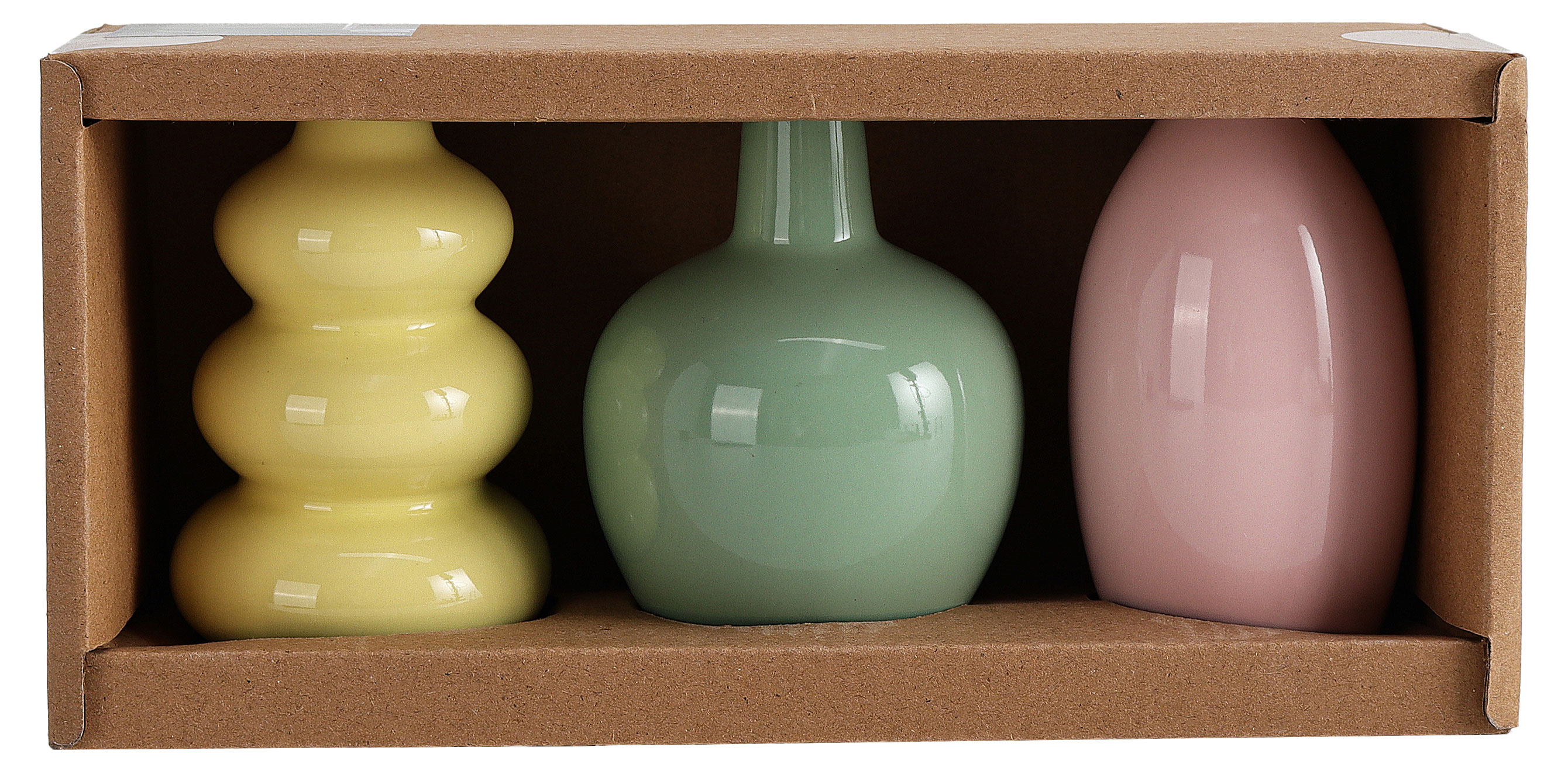 

Набор ваз Actuel разноцветные керамические, 3 шт