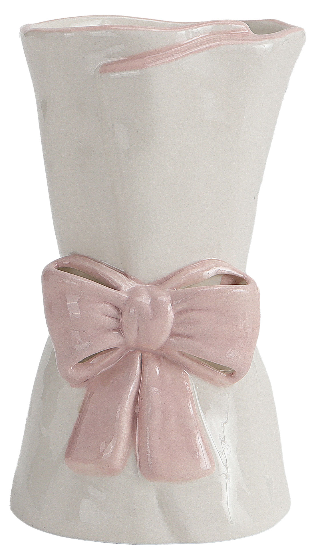 

Ваза Actuel Бант белая, h15,5 см