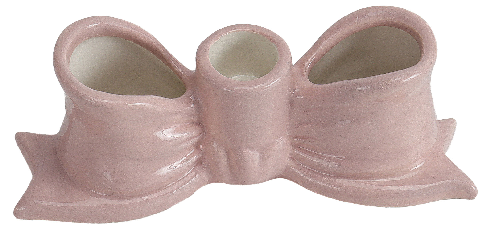 

Подсвечник Actuel Бант розовый, h5,5 см